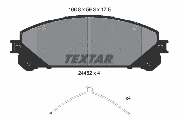 Brake Pad Set, disc brake (2445201)