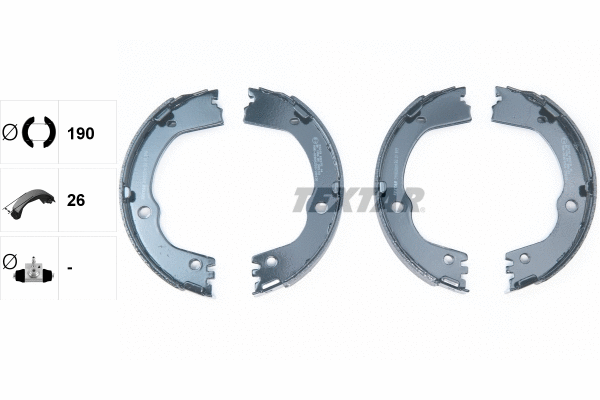 Brake Shoe Set, parking brake