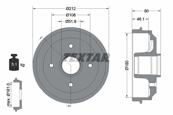 Brake Drum (94014200)