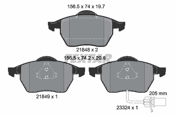 Brake Pad Set, disc brake (2184903)