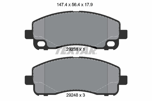 Brake Pad Set, disc brake (2923801)