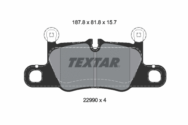 Brake Pad Set, disc brake (2299001)