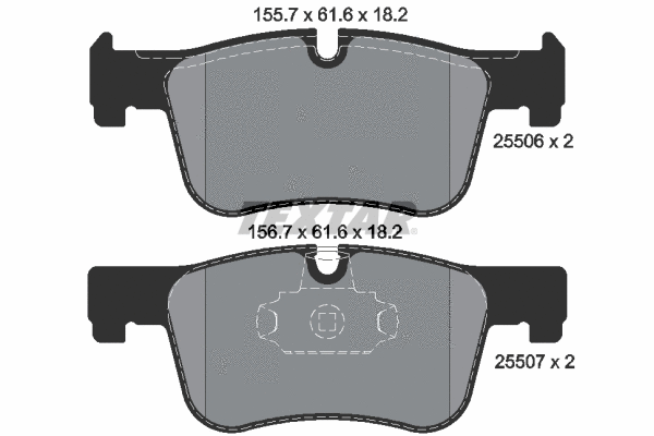Brake Pad Set, disc brake (2550601)