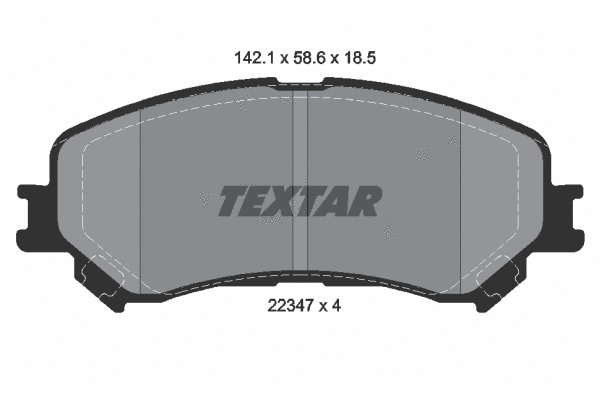 Brake Pad Set, disc brake (2234701)