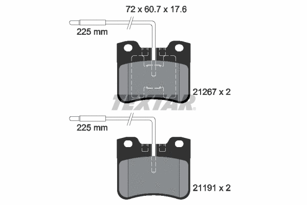Brake Pad Set, disc brake (2126702)