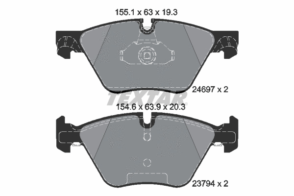 Brake Pad Set, disc brake (2469701)