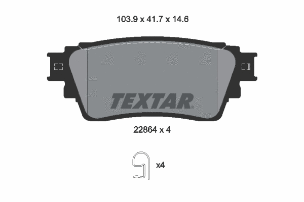 Brake Pad Set, disc brake (2286401)