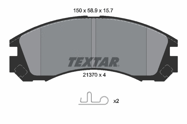 Brake Pad Set, disc brake (2137001)