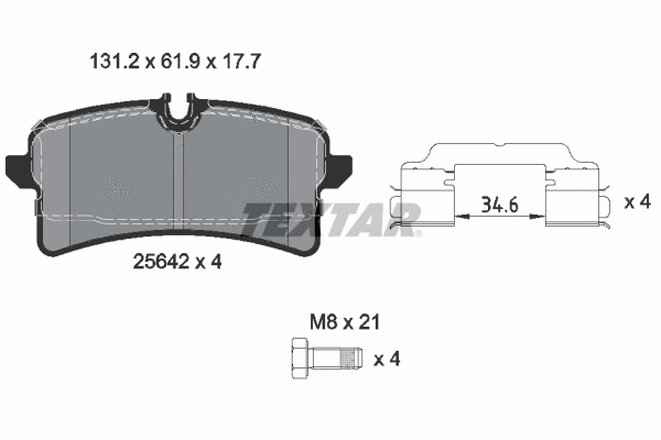 Brake Pad Set, disc brake (2564203)