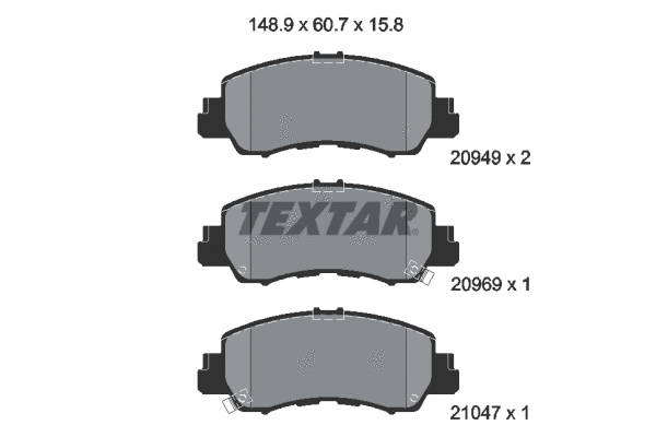 Brake Pad Set, disc brake (2094901)