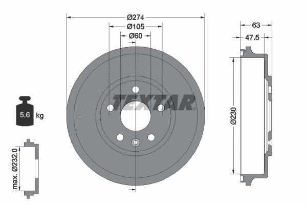 Brake Drum (94039600)