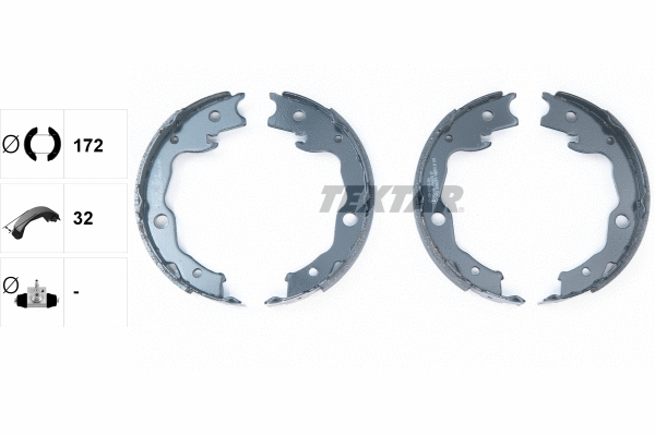 Brake Shoe Set, parking brake (91068200)