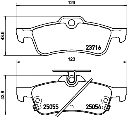 Brake Pad Set, disc brake (2371602)