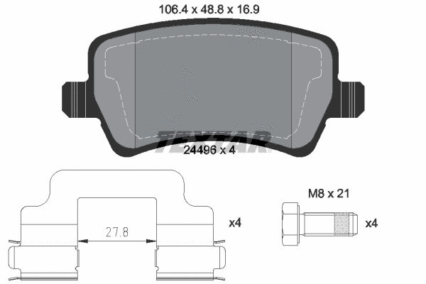 Brake Pad Set, disc brake (2449601)