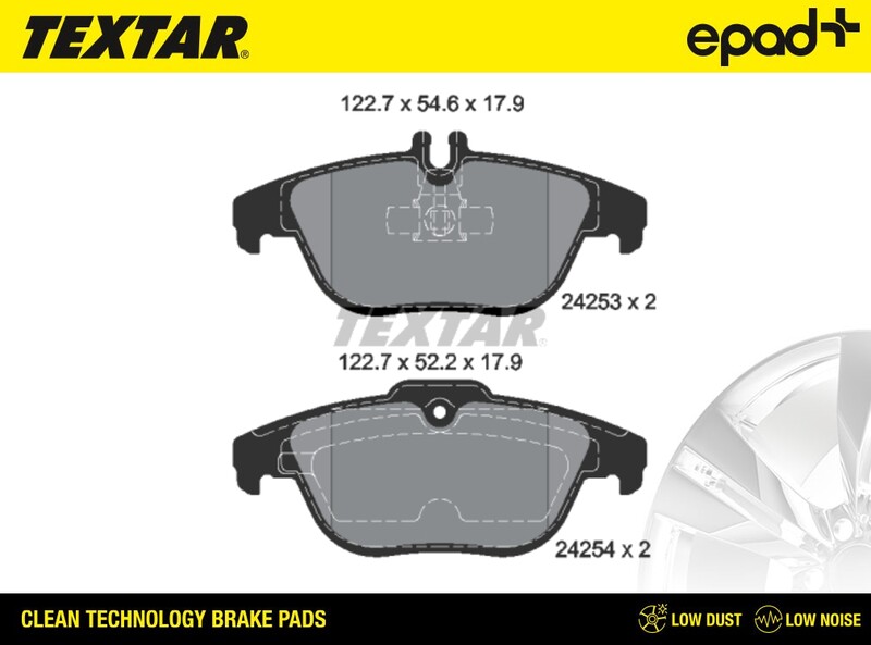 Brake Pad Set, disc brake (2425301CP)