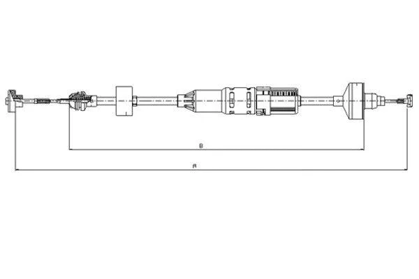 Cable Pull, clutch control (58001400)