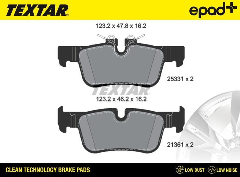 Brake Pad Set, disc brake (2533101CP)