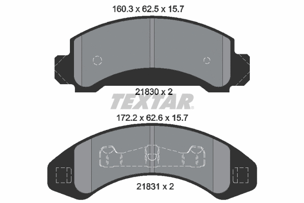 Brake Pad Set, disc brake (2183001)