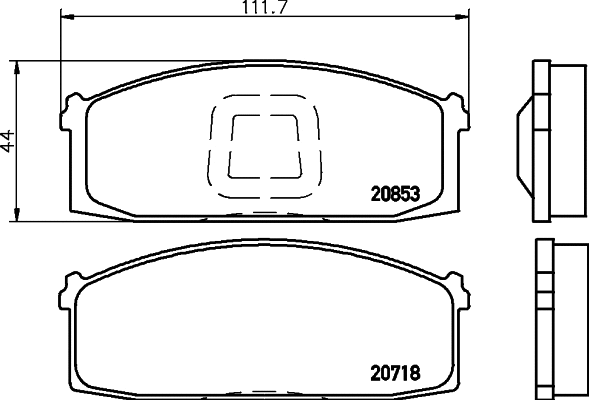 Brake Pad Set, disc brake (2071803)
