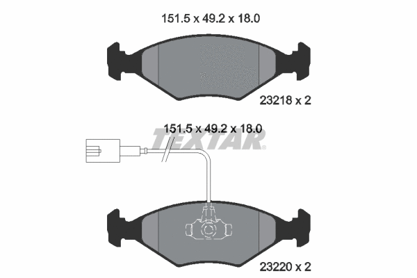 Brake Pad Set, disc brake (2321801)