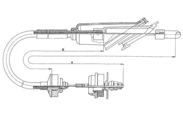 Cable Pull, clutch control (58008900)