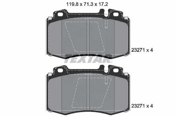 Brake Pad Set, disc brake (2327105)