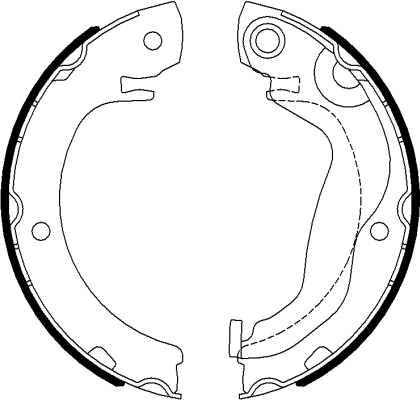 Brake Shoe Set, parking brake (91077300)