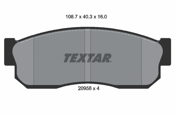 Brake Pad Set, disc brake (2095802)
