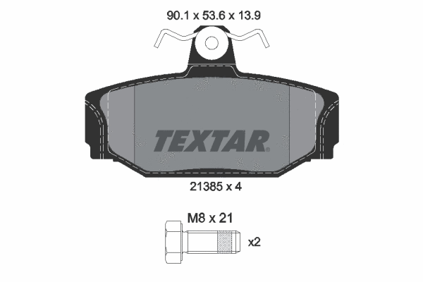 Brake Pad Set, disc brake (2138501)