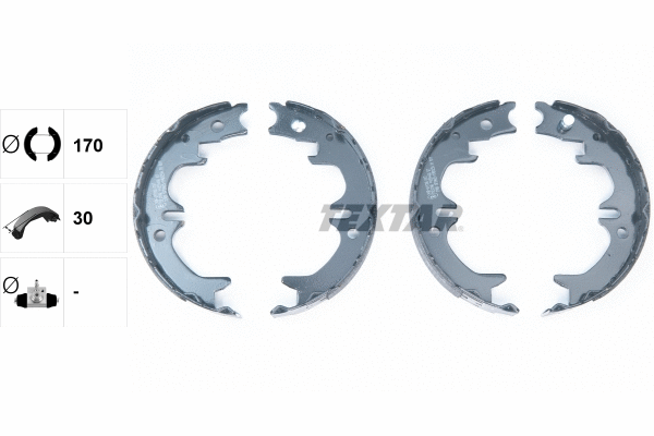 Brake Shoe Set, parking brake