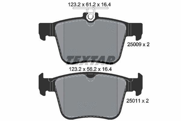 Brake Pad Set, disc brake (2500901)