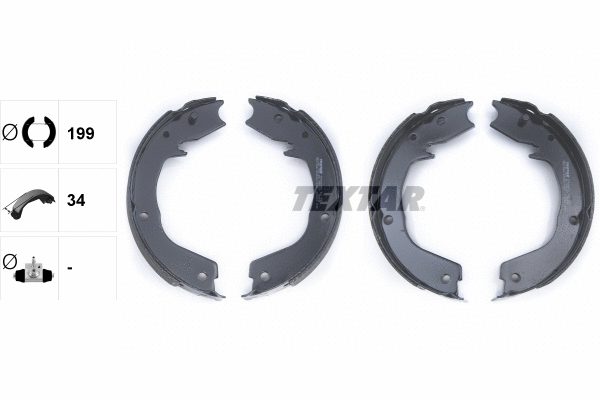 Brake Shoe Set, parking brake (91066000)