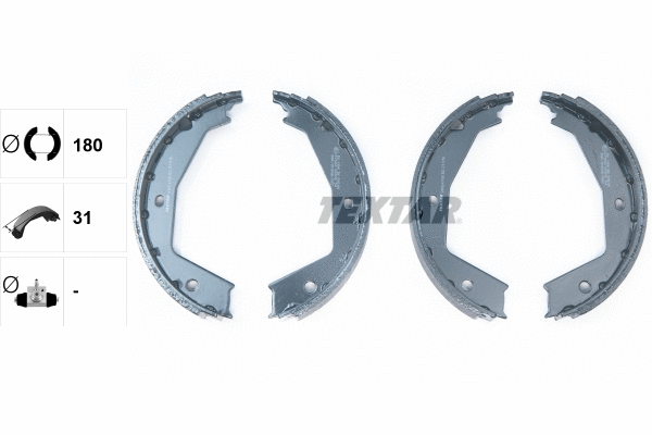 Brake Shoe Set, parking brake (91054700)