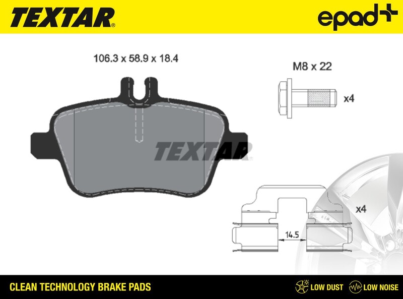 Brake Pad Set, disc brake (2484801CP)