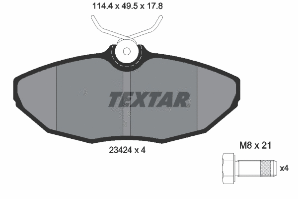 Brake Pad Set, disc brake (2342401)