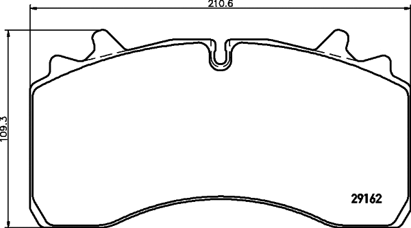 Brake Pad Set, disc brake (2916201)