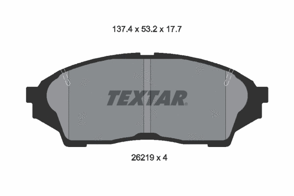 Brake Pad Set, disc brake (2621901)