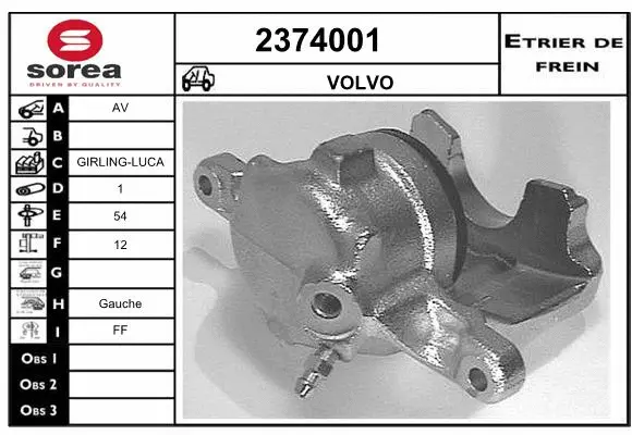 Brake Caliper (2374001)