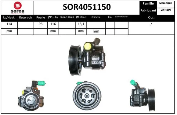 Hydraulic Pump, steering (SOR4051150)