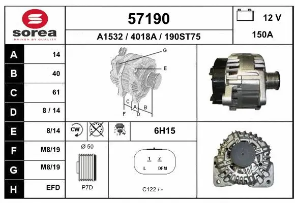 Alternator (57190)
