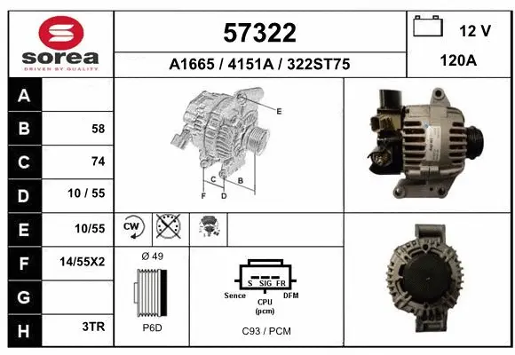 Alternator (57322)