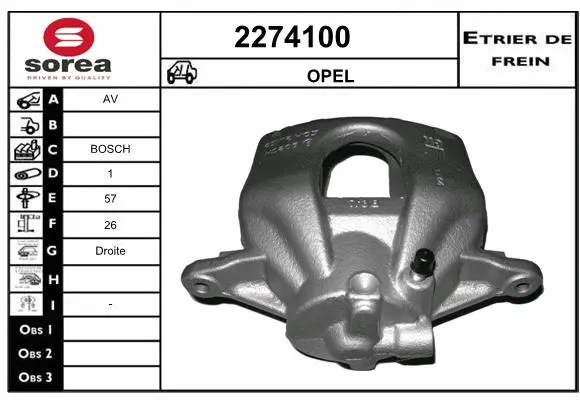 Brake Caliper (2274100)