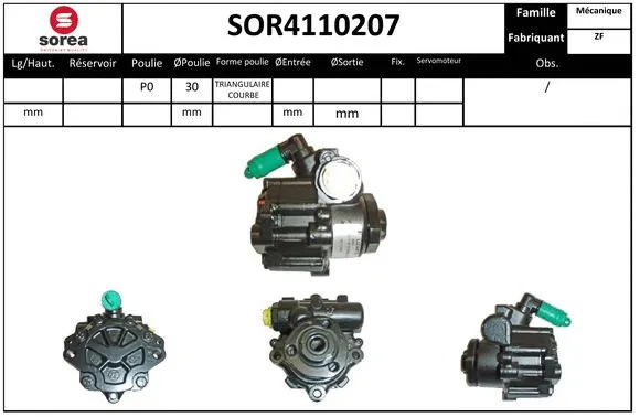 Hydraulic Pump, steering (SOR4110207)