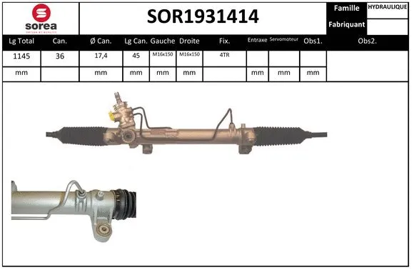 Steering Gear (SOR1931414)