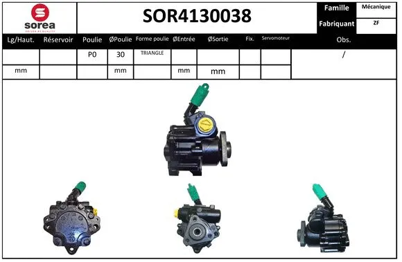 Hydraulic Pump, steering (SOR4130038)