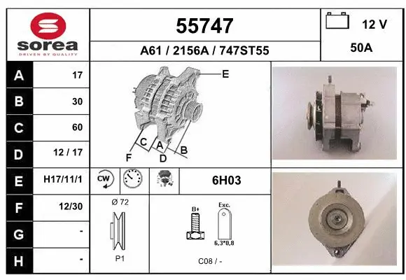 Alternator (55747)