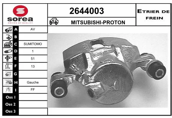 Brake Caliper (2644003)