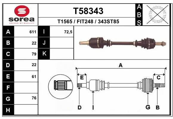 Drive Shaft (T58343)