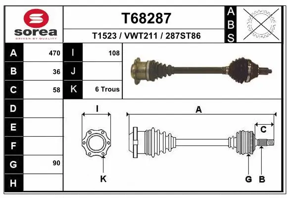 Drive Shaft (T68287)