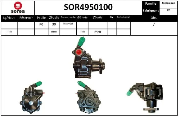 Hydraulic Pump, steering (SOR4950100)